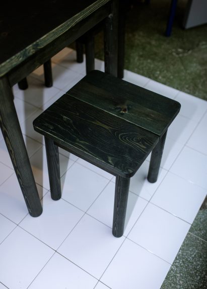 Minus Stool in black