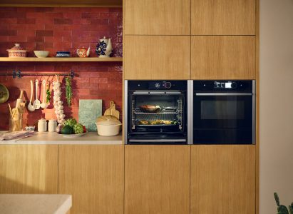 Neff's Slide&Hide oven in a contemporary kitchen interior