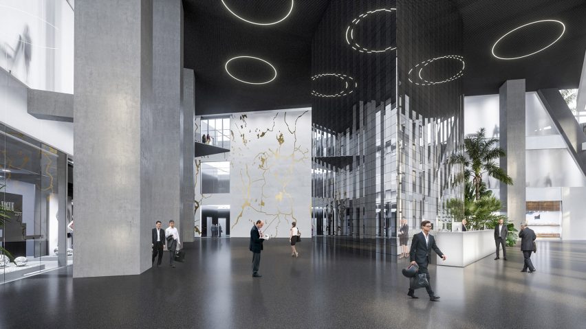 OMA reveals geometric Dhaka skyscraper as first Bangladesh project