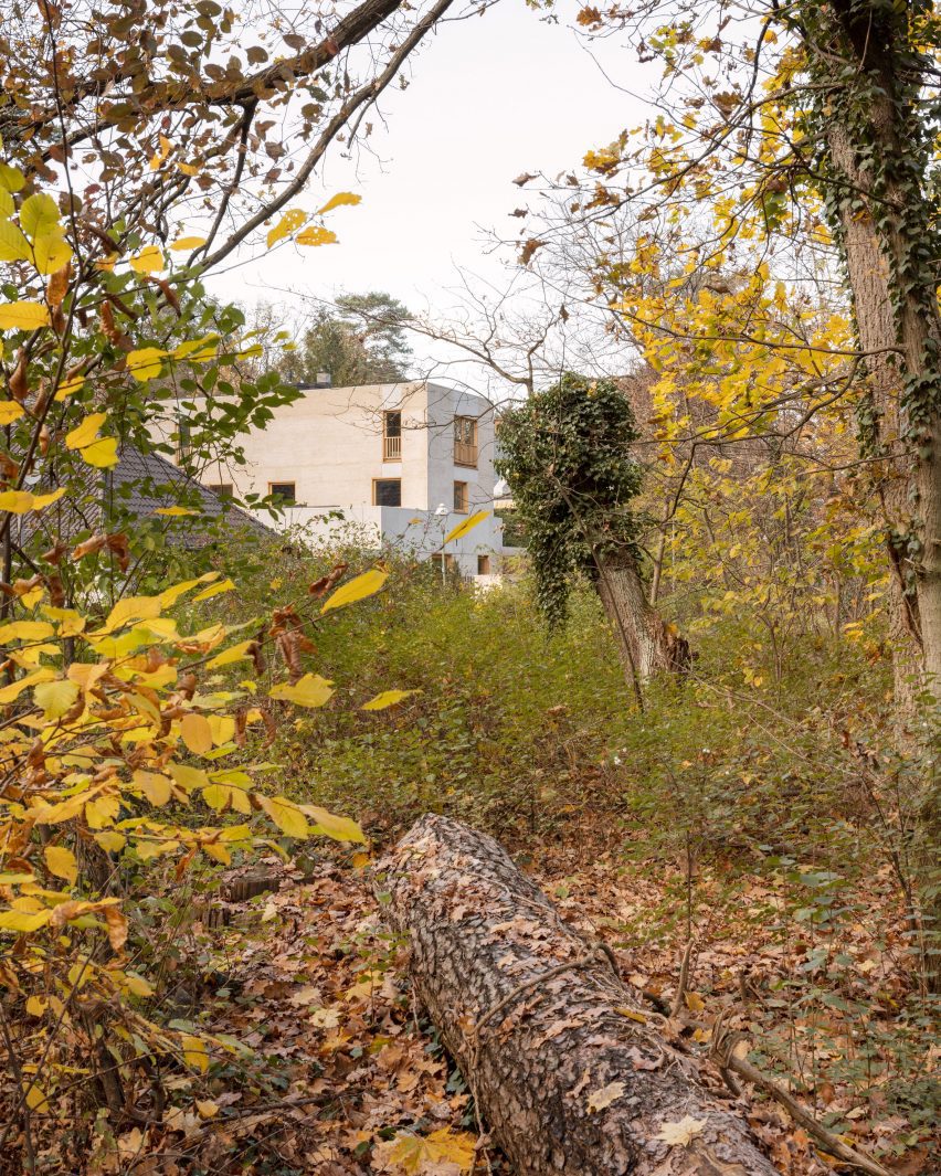 Fohlenweg house in a wooded area in Berlin by O'Sullivan Skoufoglou