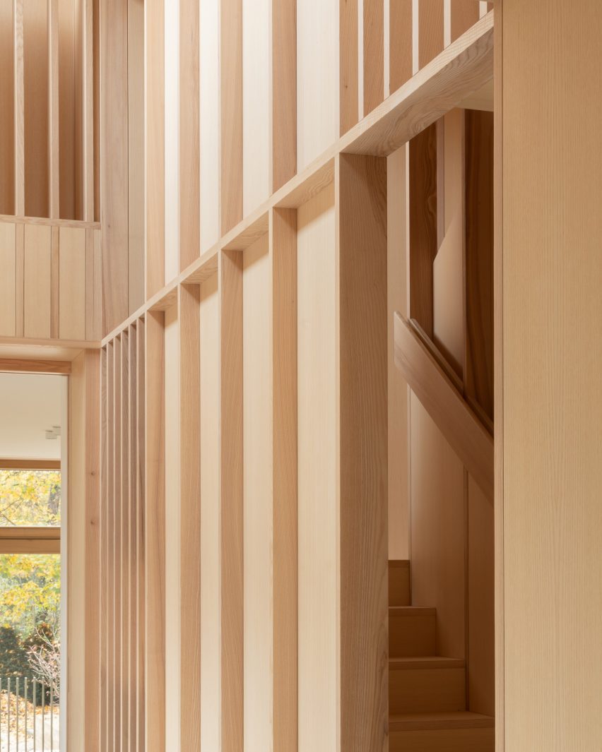 Timber corridor in a Berlin home