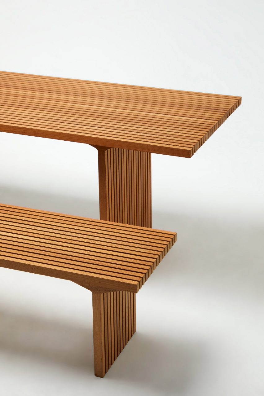 Photo of the Parallel furniture collection by Samuel Wilkinson for Deesawat