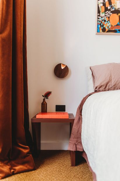 Bedroom of Park Lane house
