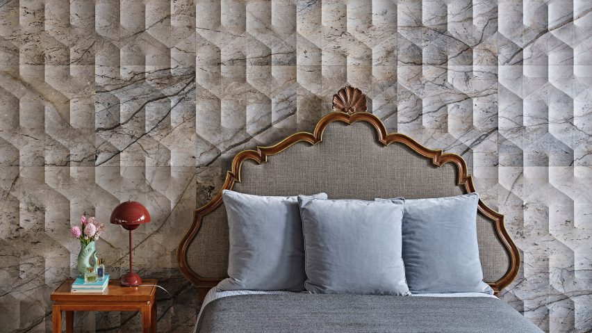 Marble wall by Lithos Design