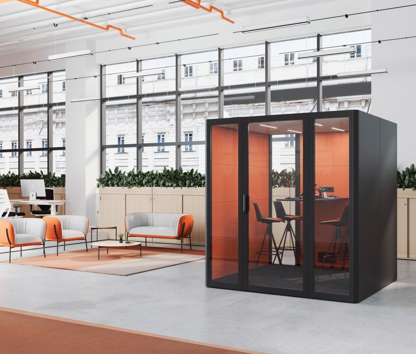 Qyos acoustic cabin by Actiu