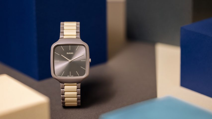 Beige watch by Rado