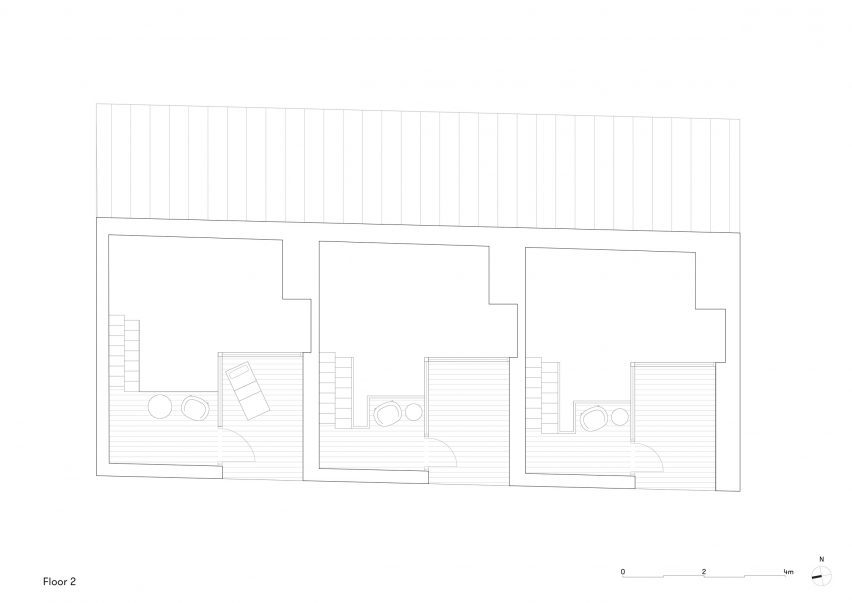 Mezzanine level floor plan of Sagene Wood Trade by Reiulf Ramstad Arkitekter