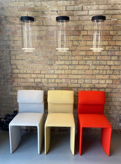 chair and lamps at Tom Dixon by Resident LDF 2023