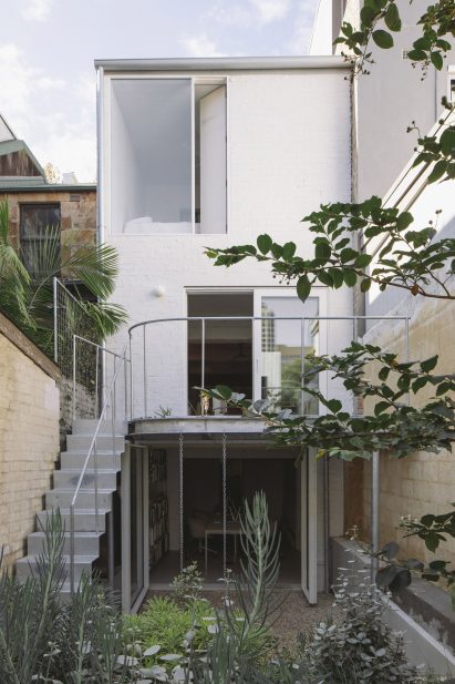 Photo of the rear of Stone House