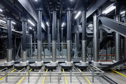 Coils underneath the Perelman center