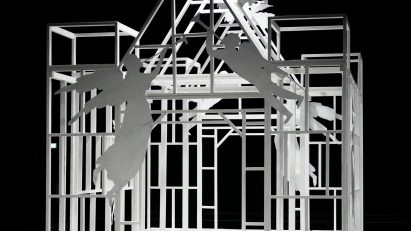 Rory Mullen designs skeleton wedding chapel for Simone Rocha’s Spring Summer 2024 show