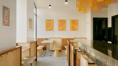 Sando burger restaurant in Geneva by Sapid Studio