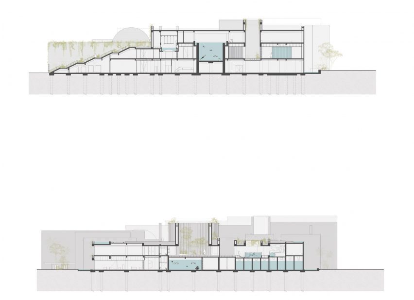 Tatiana Bilbao Estudio aquarium drawings