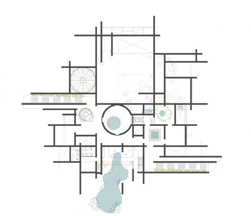 Tatiana Bilbao Estudio aquarium drawings