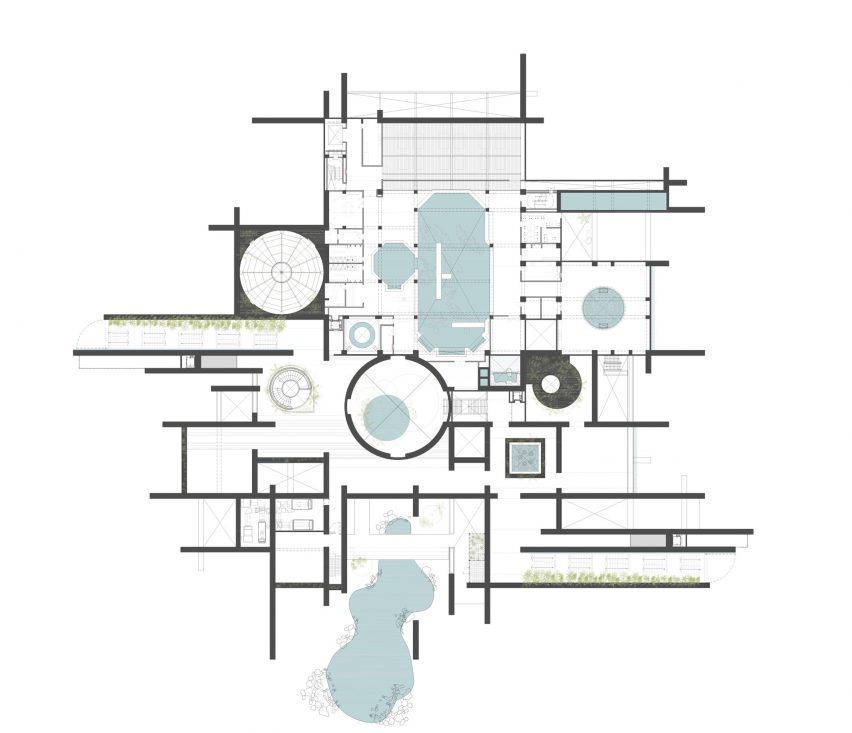 Tatiana Bilbao Estudio aquarium drawings