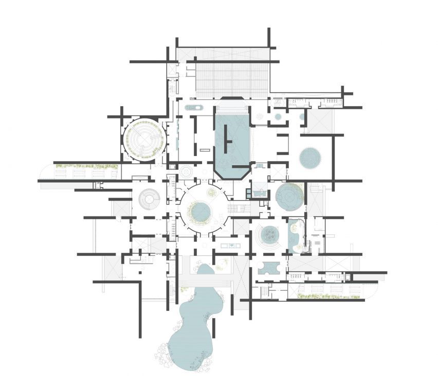 Tatiana Bilbao Estudio aquarium drawings