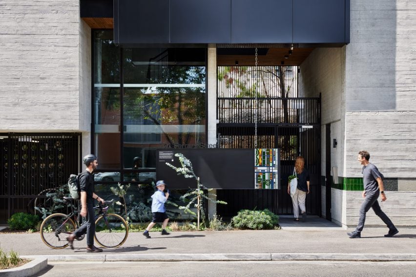 Entrance to Ferrars and York apartments by Hip V Hype and Six Degrees Architects