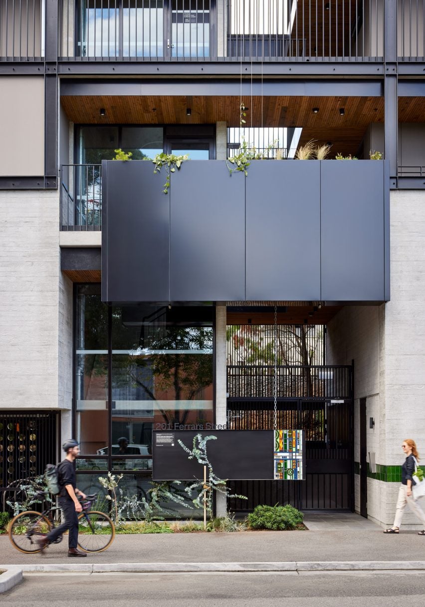 Entrance to Ferrars and York apartments by Hip V Hype and Six Degrees Architects