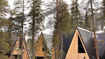 A frame cabins in Colorado monutains