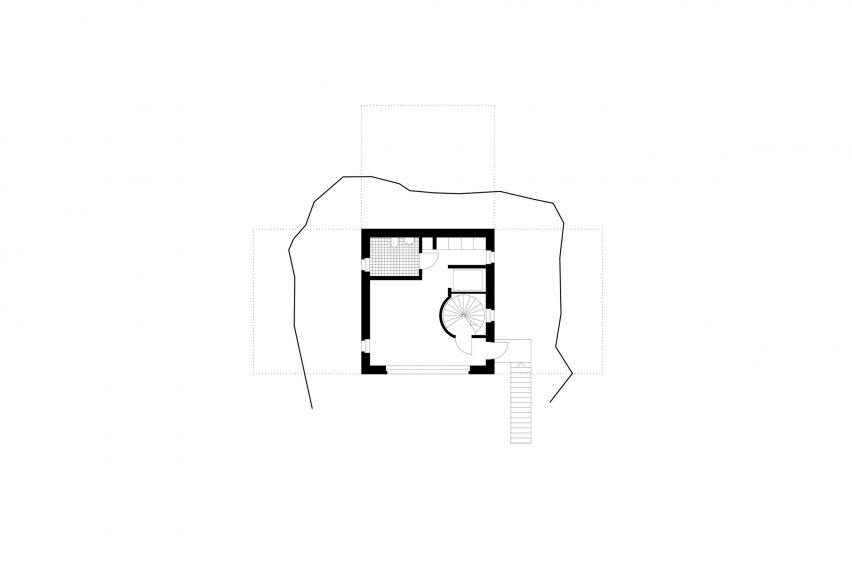Plan of T House by Spridd