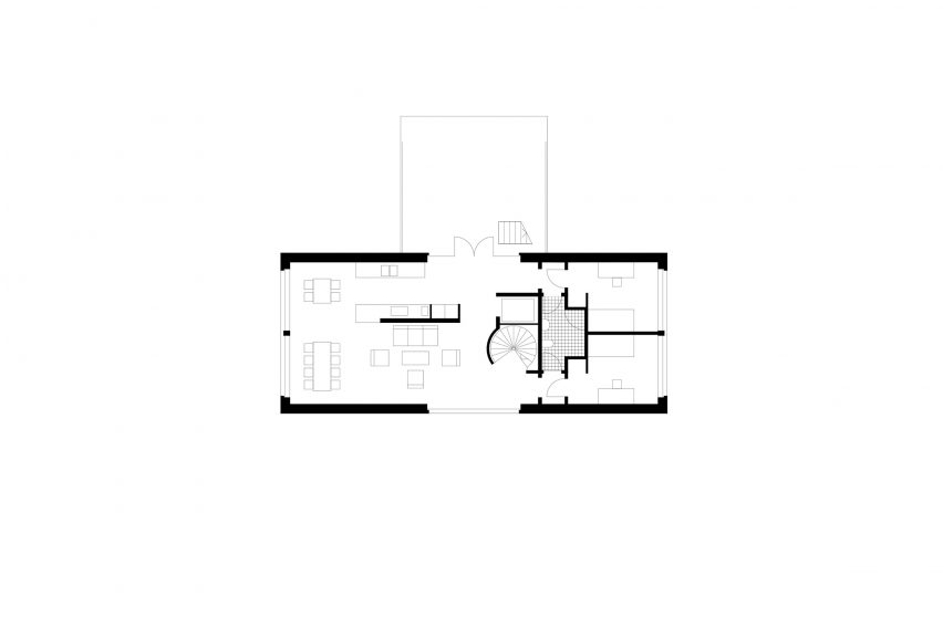 Plan of T House by Spridd