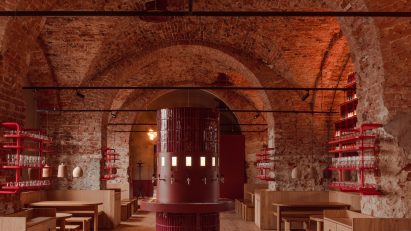 The Taproom bar at Tenczynek Brewery by Projekt Praga
