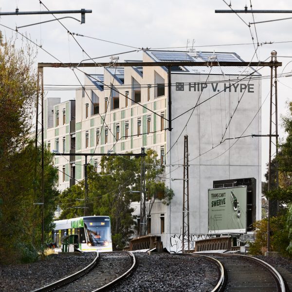 Ferrars & York apartment building next to a railway