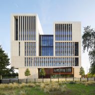 UCL East Marshgate concrete academic building by Stanton Williams