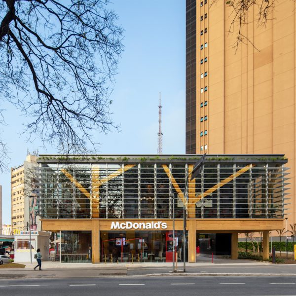 Mass timber McDonald's in Sao Paulo by Superlimao