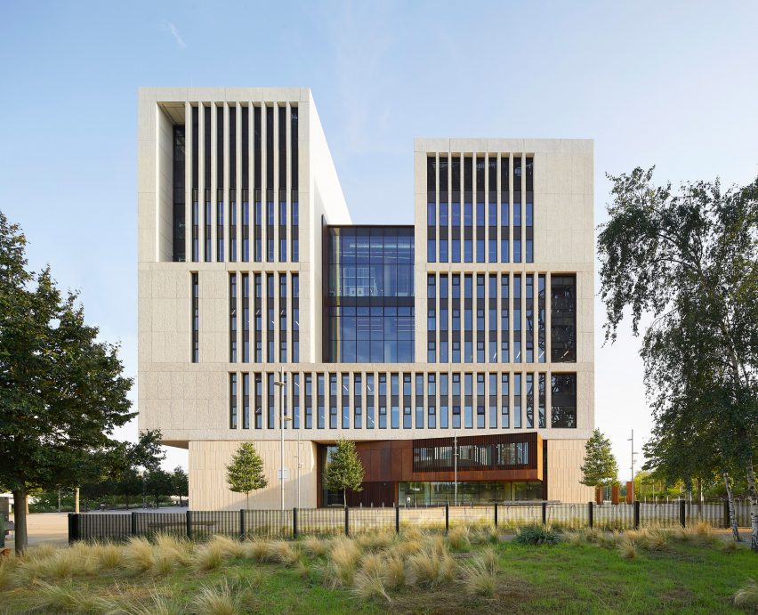 UCL East Marshgate concrete academic building by Stanton Williams
