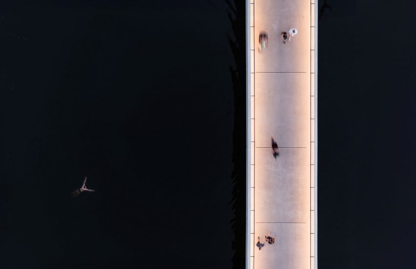 Štvanice Footbridge in Prague by Petre Tej, Marek Blank and Jan Mourek
