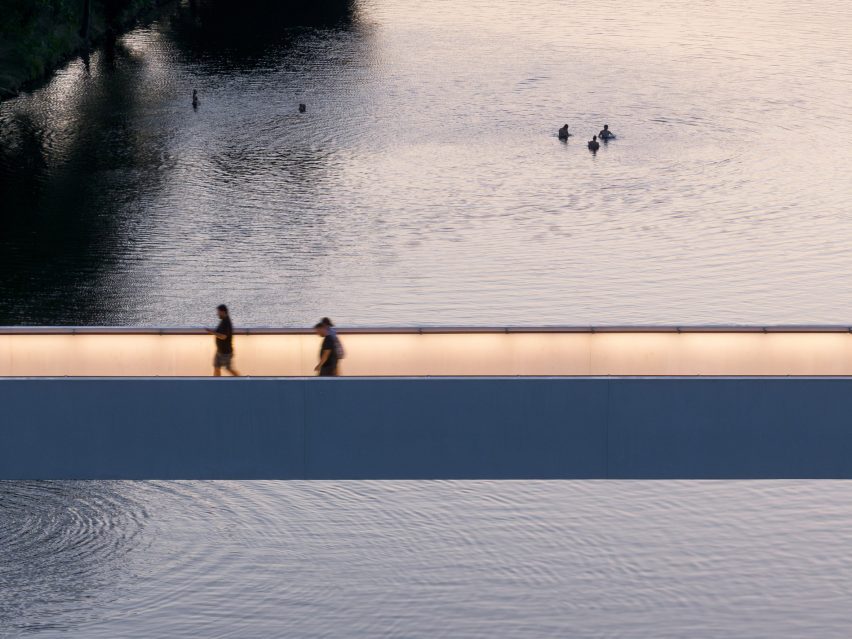 Štvanice Footbridge in Prague by Petre Tej, Marek Blank and Jan Mourek