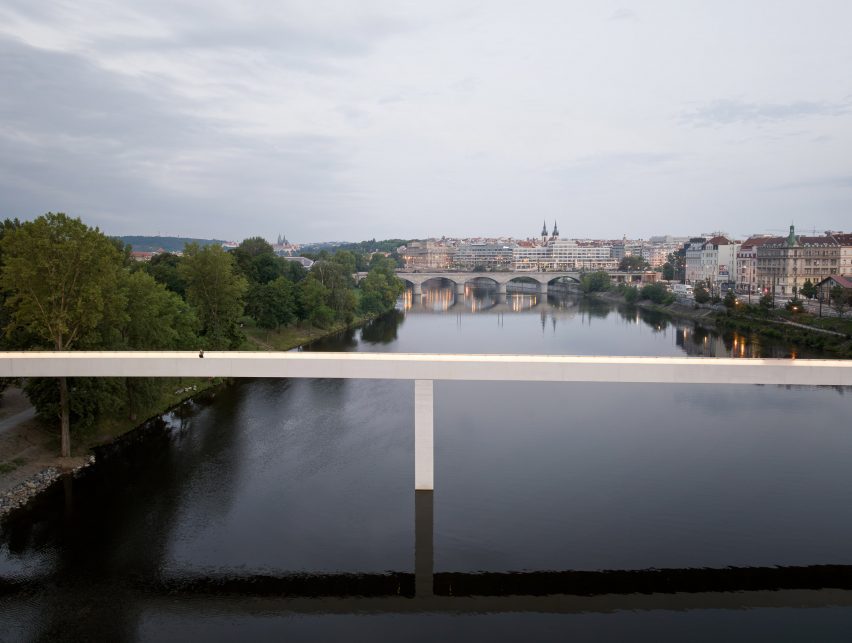 Štvanice Footbridge in Prague by Petre Tej, Marek Blank and Jan Mourek