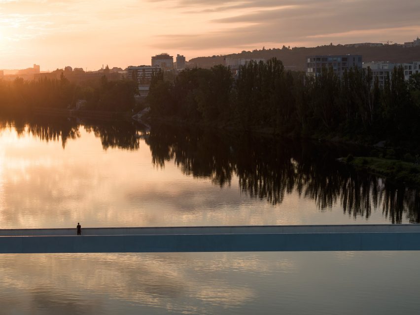 Štvanice Footbridge in Prague by Petre Tej, Marek Blank and Jan Mourek