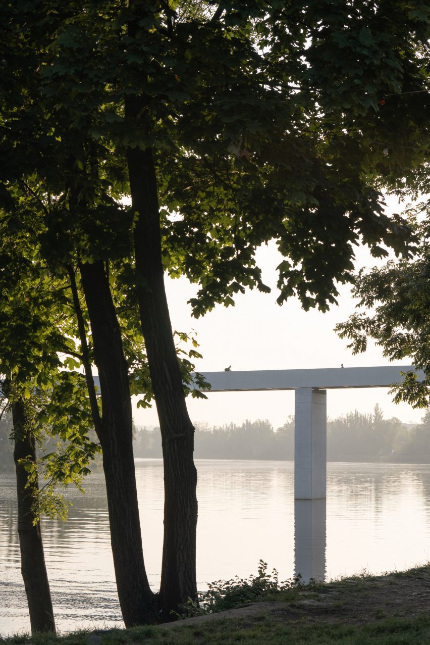 Štvanice Footbridge in Prague by Petre Tej, Marek Blank and Jan Mourek