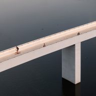 Štvanice Footbridge in Prague by Petre Tej, Marek Blank and Jan Mourek