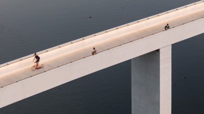 Štvanice Footbridge in Prague by Petre Tej, Marek Blank and Jan Mourek