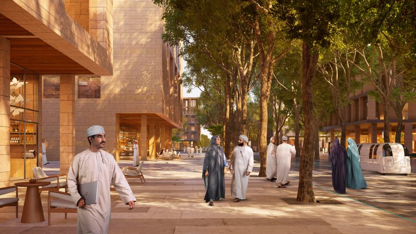 Render of Sultan Haitham City by Skidmore Owings & Merril