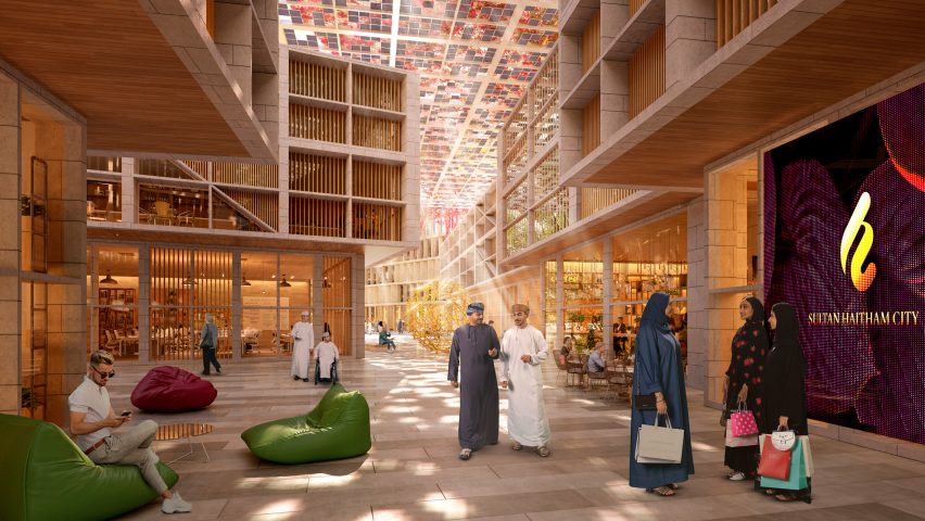 Render of Sultan Haitham City by Skidmore Owings & Merril