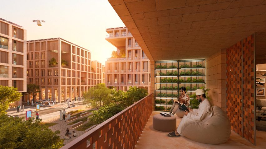Render of Sultan Haitham City by Skidmore Owings & Merril