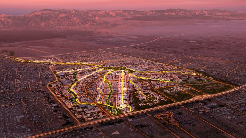 Render of Sultan Haitham City by Skidmore Owings & Merril