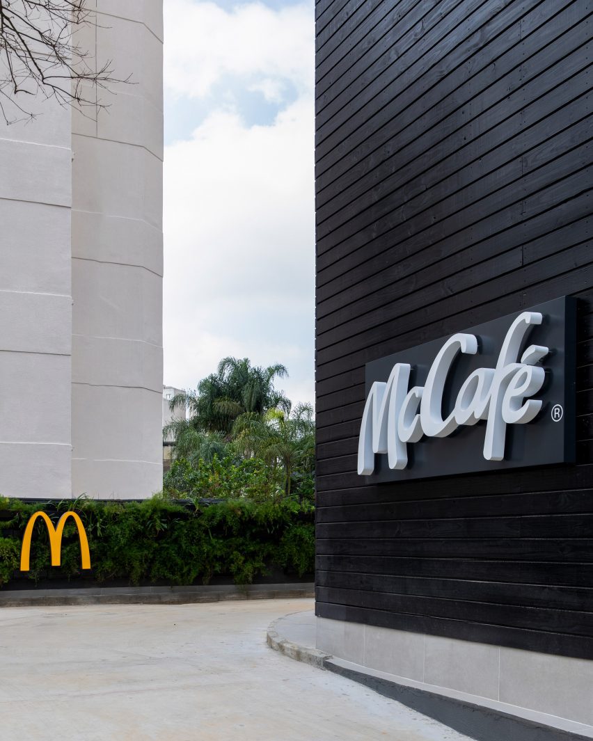 External signage at the Sao Paulo McDonald's by Superlimao
