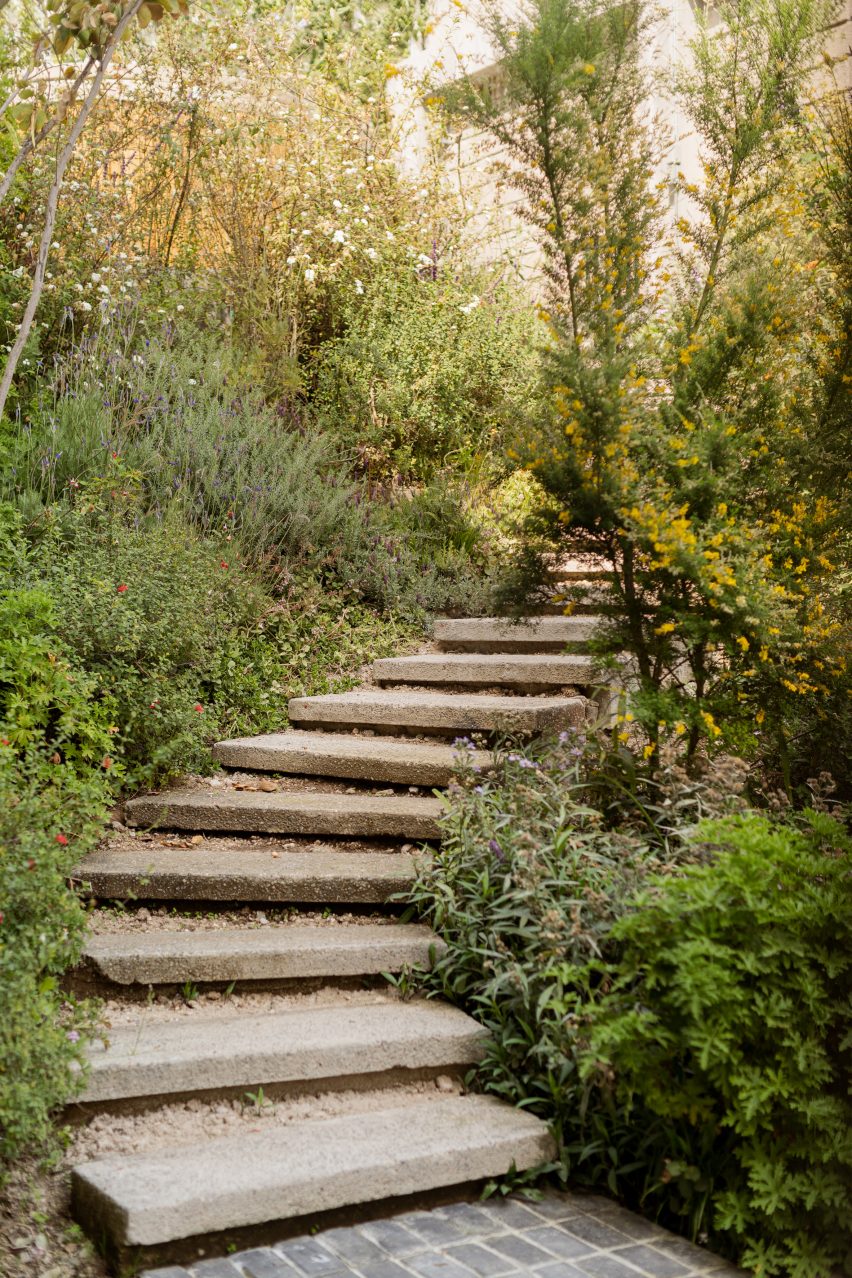 Stepped garden path at Casa Madre by Taller David Dana