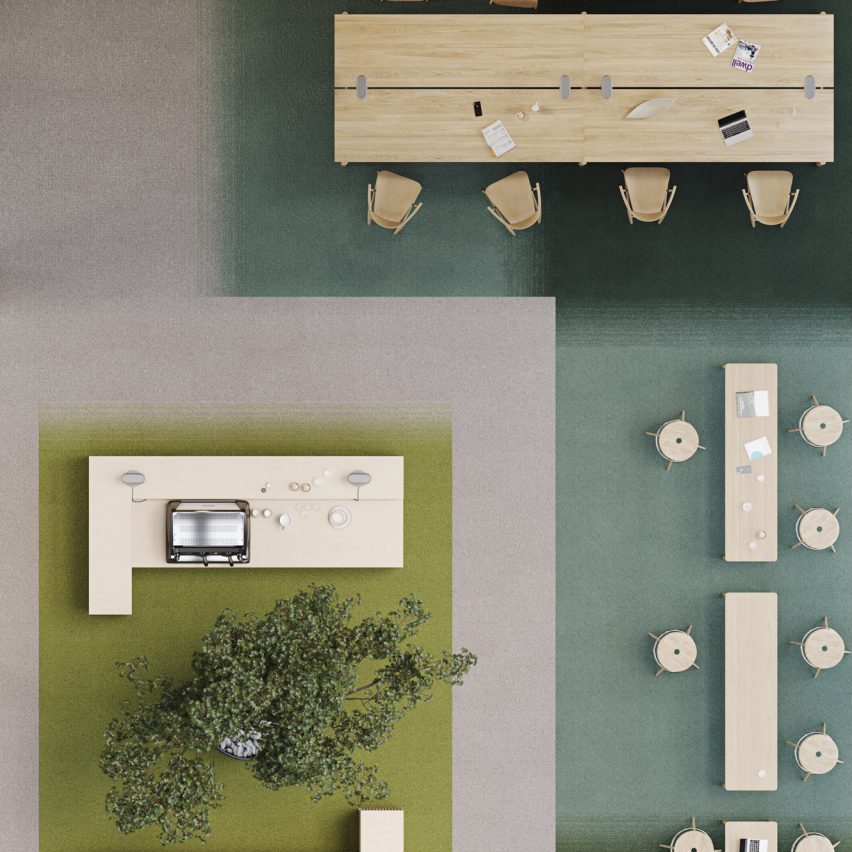 DESSO Fuse Landscape carpet tiles by Tarkett