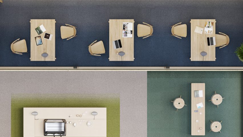 DESSO Fuse Landscape carpet tiles by Tarkett