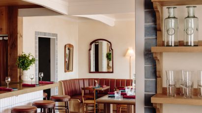 Home Studios utilises reclaimed timber for Montauk restaurant renovation