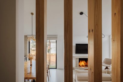 Neutral-hued interiors within Brazilian house