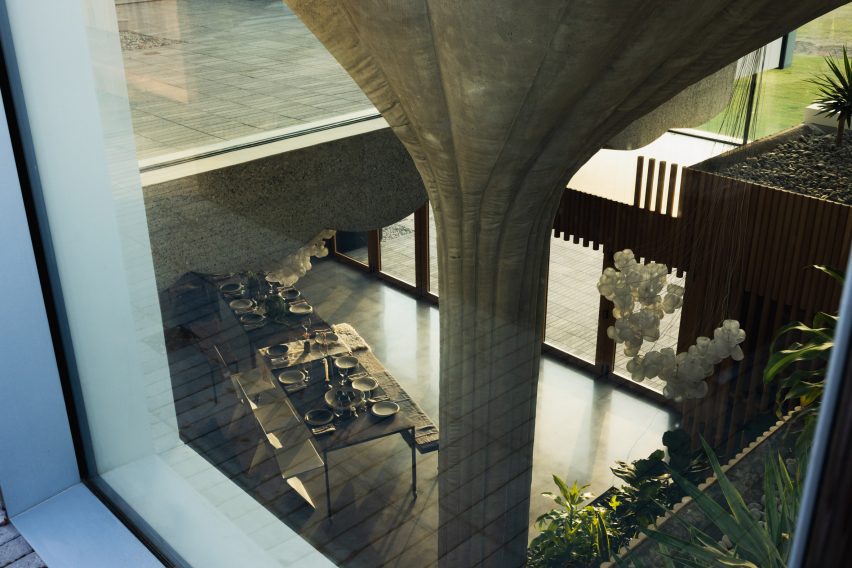A concrete pillar