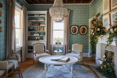 Refurbished living room of a Victorian house