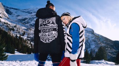 Two models wearing the Colmar 100 collection